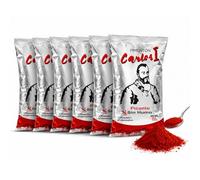 Pimentón de la Vera Picante, Pimentón Carlos I, Especies para la cocina, Producido en Extremadura, Ideal para guisos, carnes, salsas y platos tradicionales, 6 bolsas de 250 gr
