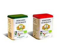 PIMENTON ECOLOGICO EL GALGO.- sabor Dulce y Picante en latas de 75 gr..- Sin Gluten.-
