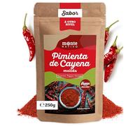 Pimienta de Cayena molida Monte Nativo (250g) - Pimienta de Cayena finamente molida - Cayena picante en Polvo - Especia suavemente seca y aromática ideal para Cocinar