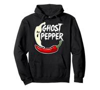 Pimienta Fantasma Divertida Picante Picante Halloween Fantasma Pimienta Sudadera con Capucha
