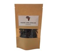Pimienta larga africana Kanifi - 50g - Especia natural e intensa de África Occidental - 100% pura - Para carnes, guisos y salsas - Bolsa resellable