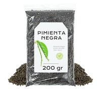 Pimienta Negra 200g - Pimienta Negra Grano - Pimienta Negra Especia - Pimienta Negra a Granel (200 gr, Pimienta Negra)