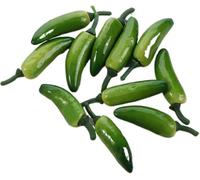 Pimiento falso, 10 piezas de chile picante realista de simulación de pimienta verde para el hogar, cocina, fiesta, pub, decoración de gabinete