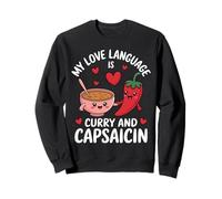 Pimiento Rojo Chile Capsaicina Love Language Curry indio Sudadera