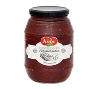 Pimientos Asados Caramelizados HIDA 1150 g - Confitura Extra Artesanal de Pimientos Rojos de Temporada, Sabor Dulce Natural, Formato Hostelería Gourmet para Tapas y Cocina Profesional