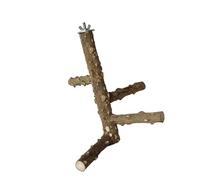 Pimientos de Sichuan Natural Soporte de madera seguro para loros, parques infantiles, suministros para aficionados de aves, para momentos de juego activos, parques infantiles seguros