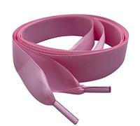 Pimp My Shoes - Cordones de lazo de satén, color rosa claro. Ideales para Converse, Vans, Nike, Addidas, Reebok, Puma, Dr Marten., color Rosa, talla 142 cm largo