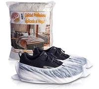 PimPam Factory - (Pack 100) Patucos Desechables Suaves para Zapatos Delicados - Transpirables y Ajustables - Cubre Zapatos Sin Olores e Hipoalergénicos - Gruesos y Reciclables