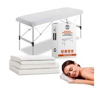 PimPam Factory Sabanas Desechables Camilla Masaje Ajustable - Pack 25 de 95x220 cm - Material SMS Hipoalergénico Repelente a Líquidos, Funda para Clínicas y Salones de Belleza