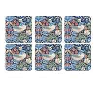 Pimpernel 6 Posavasos Strawberry Thief azul