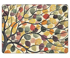 Pimpernel Dancing de ramas manteles individuales manteles individuales - j- Juego de 6 manteles individuales, diseño de ramas