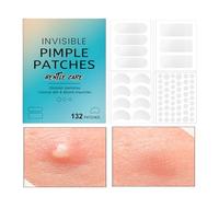 Pimple Patch - 132 Piece Cosmetics Pimple Patches | Invisible Blemishes Cover Sticker Pad | Breathable Faciall Care for Daily Nose Women Men Home Travel Nighttime AcneRepair Protection