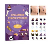 Pimple Patches - Halloween Zit Stickers for Fun Skincare, Blemish Cover with Gentle Healing Formula, Protects and Conceals Spots, Beauty Product, Acnes Care Accessory for Teen, Girls, Forehead, Face