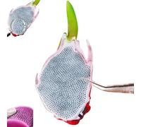 Pimple Popping Toy, Soft Silicone Reusable Model Dragon Fruit Design Skin Picking Fidget Toy, Simulated Pitaya Sensory Stress Decrease Gadget Office Home Fun Gift for Adults