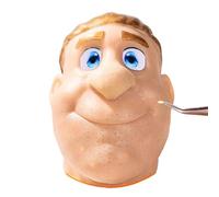 Pimple Poppings Toy - Head Shaped Zit Picking Squeeze Toys, Pimple Pop Toy with Tweezers,Funny Skin Zit Picking Fidget Sensory Toys For A Pimples Addiction,Reusable Novelty Games For Stress Relief