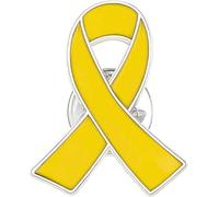 Pin amarillo para llevar a casa, cinta de metal, campaña de apoyo a rehenes, concienciación sobre la salud mental, regalo de eventos de caridad, cinta de prevención y concienciación, cinta adhesiva y
