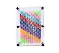 Pin Art 3D, Pin Art Board, Decoración Novela Pin Art Toy, Plástico resistente para el hogar(Transparent medium)