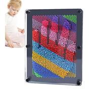 Pin Art Board - Juguete con impresión Manual en, Juguete de impresión de Pin Art Board | Juguete Premium Rainbow Pin Art, Juguetes Rainbow Pin para niños, Juguete sensorial, Divertido y creat