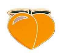 Pin artístico con diseño de frutas de dibujos animados, accesorio de moda, textura de aleación, adecuado para uso diario o regalos especiales, Metal