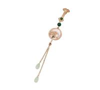 Pin artístico de metal en relieve floral con cierre seguro, accesorio tradicional para las cuatro estaciones, joyería cultural, aleación Cheongsam, talla única, como se describe