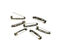 Pin backs, 10 unids/lote Broche Clip Base Pines Broche Base en blanco for DIY Joyería Fabricación Suministros(Bronze,35 mm)