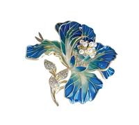 Pin brillante único para ropa floral con insignia floral de cristal artificial para uso diario, ocasión especial, insignia de ropa de moda, One Size, Como se describe