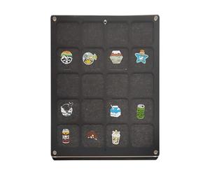 Pin Coleccionista - Borrar el estuche de lápiz acrílico 20 ranuras | Broche de joyas con polvo - Organizador de almacenamiento elegante para Pines de esmalte Insignias Ideas de regalo Accesorios de