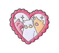 Pin Con Diseños De Gatos Y Corazones Para Bolsos Ropa Sombreros Revestimiento Accesorio Para Niñas Regalo Broche Gatos Elegante Cierre Seguro