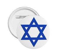 Pin con el emblema nacional de Israel "I Stand With Israel", botón redondo, insignia, medalla, broche, suministros para fiestas, decoración navideña