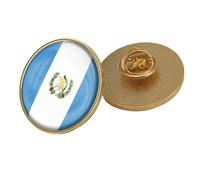Pin Con La Bandera Patriótica De Guatemala Broche De Solapa Patriótico De Cristal Con Estampado De Bandera Novedoso Regalo Creativo Con Bandera Retro