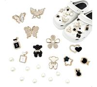 Pin Crocs, Pins Para Crocs y Pines Para Croc con 22 Piezas, Set de Charms Croc y Accesorios para Personalización, Adornos para Calzado y Complementos