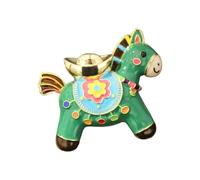 Pin de aleación con diseño de caballo de dibujos animados, arte detallado para decoración elegante de ropa, broche de dibujos animados, talla única, como se describe