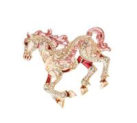 Pin De Aleación Con Forma De Caballo Pulido Regalo Elegante Para Celebración Del Año Nuevo Chino Y Ropa Pin Decorativo Para Bufanda