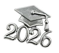 Pin de aleación conmemorativa de graduación 2026, elegante broche para graduados, resistente y elegante, insignia académica