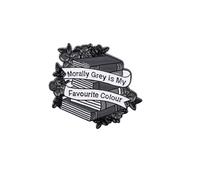 Pin de aleación esmaltada de moda con cita divertida y humorística, insignias de metal decorativas para mochilas, bufandas, sombreros, trajes, decoración de insignias de aleación, talla única, como se