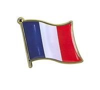 Pin de bandera coleccionable para mochila, bufanda, hecho de metal de clase joyero, serie Spartan and the Green Egg Explorer, Europa, 3/4", Metal de clase joyero, Sin piedra preciosa