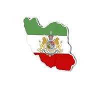Pin de bandera de Irán a granel de acero inoxidable antiguo persa iraní mapa broche de solapa joyería herencia accesorios de ropa serie recuerdo insignia regalos para mujeres y hombres, Medio, Acero