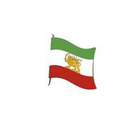 Pin de bandera de Irán a granel de acero inoxidable antiguo persa iraní mapa broche de solapa joyería herencia accesorios de ropa serie recuerdo insignia regalos para mujeres y hombres, Medio, Acero