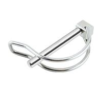 Pin de bloqueo del eje - pasador de enganche con | D PIN DE BLOQUEO DE EJE DE FORMA | 316 Acoplamiento de seguridad de acero inoxidable Bloqueo de alambre de bucle para