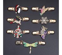 Pin de Blusa para suéter con Diamantes de imitación, Cierres de Clip de Pato, patrón de pingüino, árbol de Navidad, pájaro, cárdigan, broches de Moda, Novedad de 2022