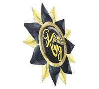 Pin de botón de feliz cumpleaños, decoración de fiesta para cumpleaños, eventos, cierres de cinta de grogrén, insignias de regalo, broche de fiesta temática, talla única, como se describe