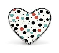 Pin de botón de lunares, diseña tu propio pin personalizado, bonito pin, exquisito broche de corazón, broche de moda, pins de solapa decorativos de metal para sombreros, ropa y mochilas.