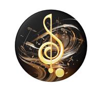 Pin de botón de notas musicales, 1 unidad, insignias redondas de 2.4 pulgadas, kit de botones de metal personalizado para fotos, suministros de manualidades, proyectos de fiesta de bricolaje, talla