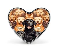 Pin de botón de perro Labrador Retriever, diseña tu propio pin personalizado, lindo botón, exquisita insignia de corazón, broche de moda, pines de solapa decorativos de metal para sombreros, ropa y mo
