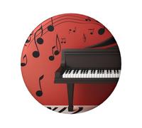 Pin de botón de piano para notas musicales, 1 unidad, insignias redondas de 2.4 pulgadas, kit de botones personalizados para fotos, suministros de manualidades, proyectos de fiesta de bricolaje, talla