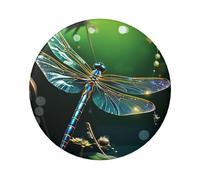 Pin de botón verde libélula 1 unidad, insignias redondas de 2.4 pulgadas, kit de botones personalizados para fotos, suministros de manualidades, proyectos de fiesta de bricolaje, talla única, No es