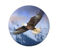 Pin de botón volador de águila calva, 1 unidad, insignias redondas de 2.4 pulgadas, kit de botones personalizados para fotos, suministros de manualidades, proyectos de fiesta de bricolaje