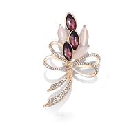 Pin de broche de flores de piedra accesorios de prenda broches mujeres accesorios de ropa de alfiler de ringelería (color: a, tamaño: un tamaño)