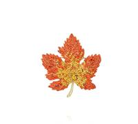 Pin de broche, Moda hoja arce broche Pin aleación creativa cuello Pin pecho ropa Pin joyería para hombres y mujeres (30)