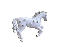 Pin de caballo galopante con símbolo de coraje, elegante broche de animal, accesorio de moda, materiales resistentes, broche simple de caballo, One Size, como se describe